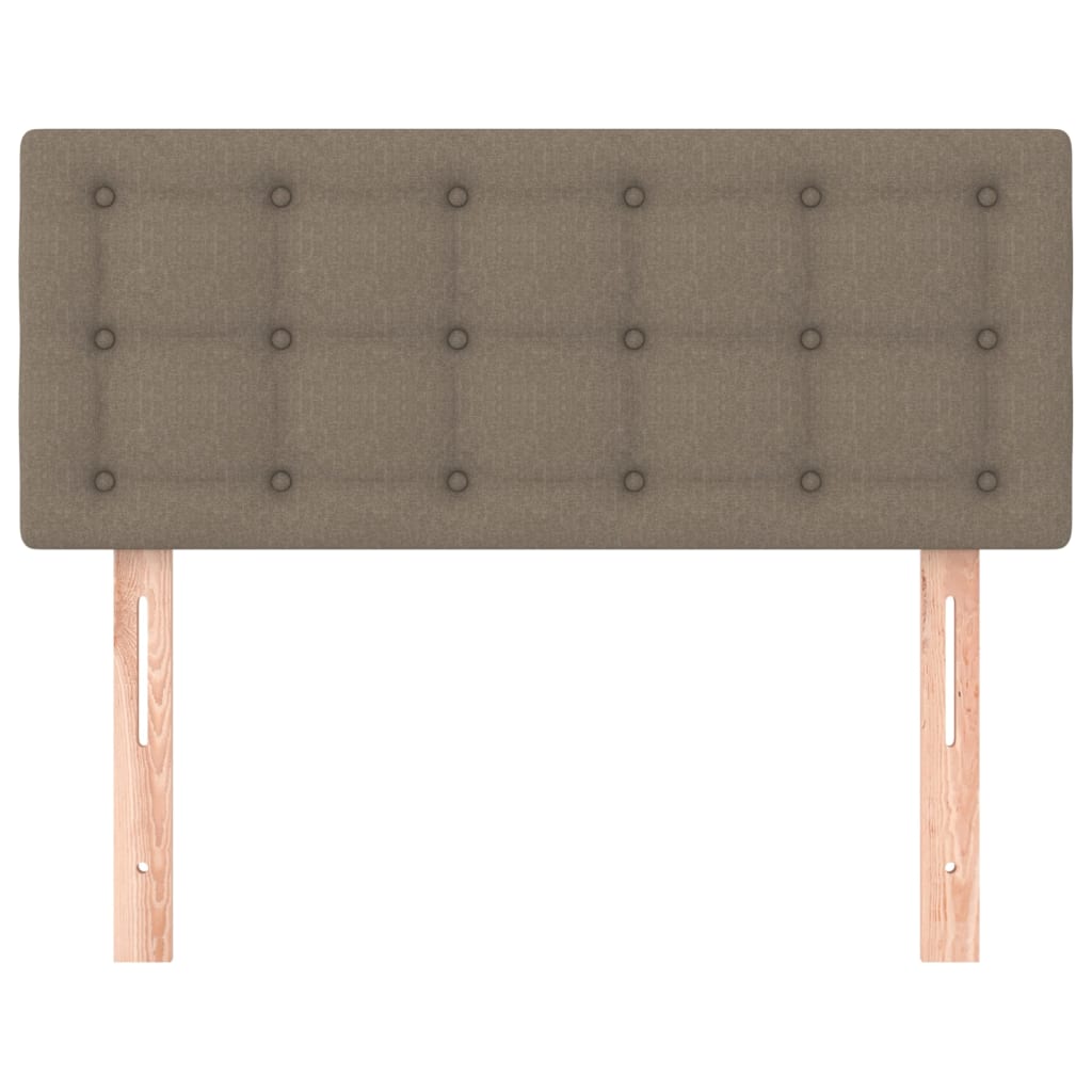 vidaXL Tăblie de pat, gri taupe, 90x5x78/88 cm, textil vidaXL Tăblie de pat, gri taupe, 90x5x78/88 cm, textil