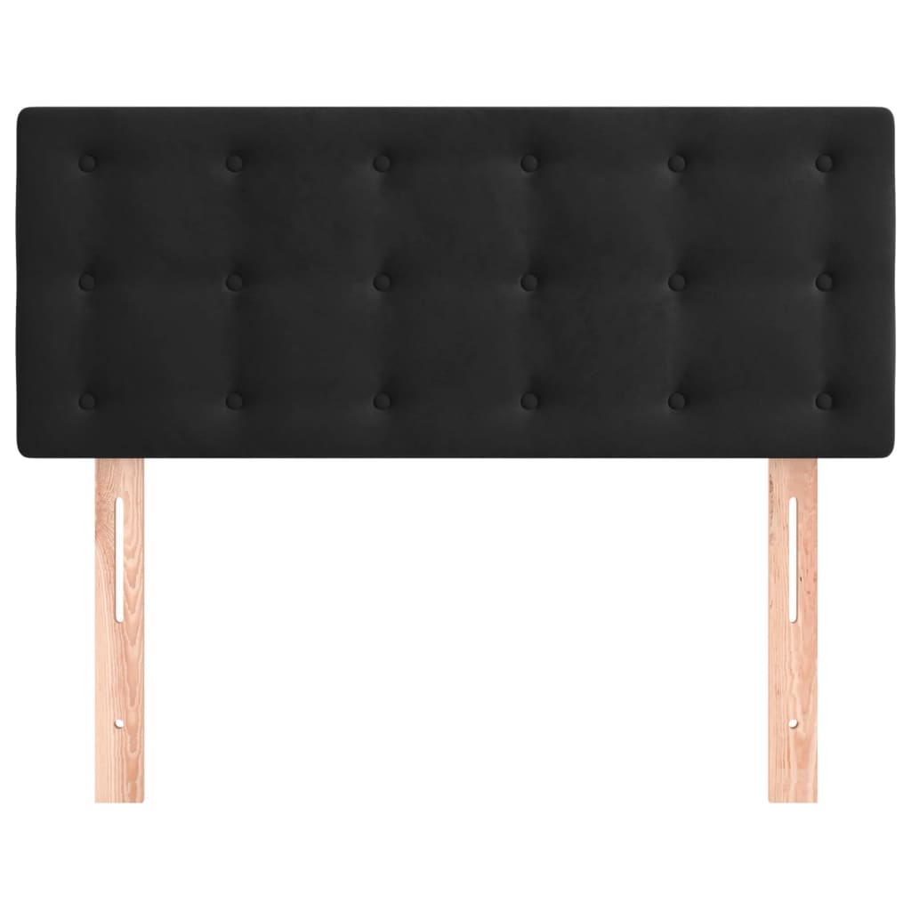 vidaXL Tăblie de pat, negru, 90x5x78/88 cm, catifea