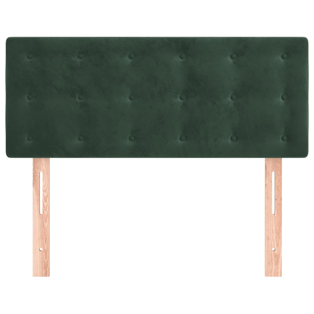 vidaXL Tăblie de pat, verde închis, 90x5x78/88 cm, catifea vidaXL Tăblie de pat, verde închis, 90x5x78/88 cm, catifea