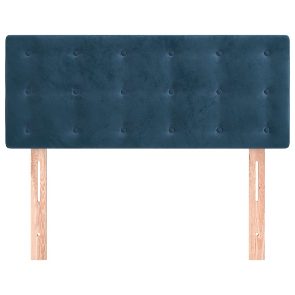 vidaXL Tăblie de pat, albastru închis, 90x5x78/88 cm, catifea vidaXL Tăblie de pat, albastru închis, 90x5x78/88 cm, catifea