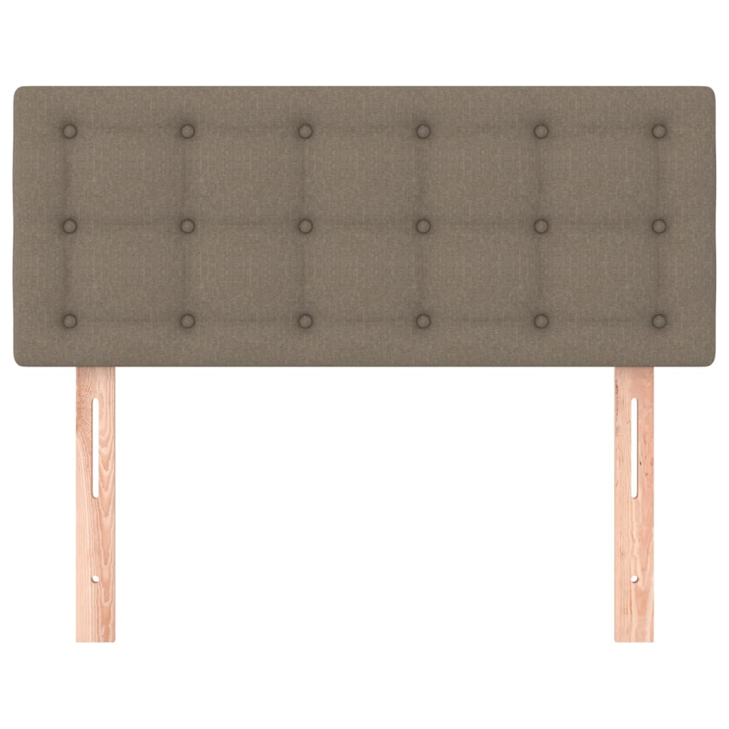 vidaXL Tăblie de pat, gri taupe, 100x5x78/88 cm, textil vidaXL Tăblie de pat, gri taupe, 100x5x78/88 cm, textil