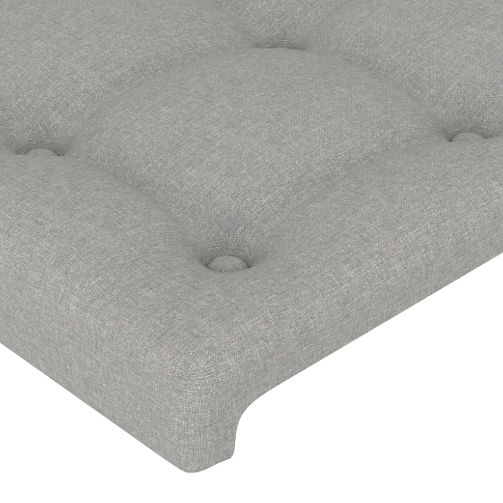 vidaXL Tăblii de pat, 2 buc, gri deschis, 80x5x78/88 cm, textil vidaXL Tăblii de pat, 2 buc, gri deschis, 80x5x78/88 cm, textil