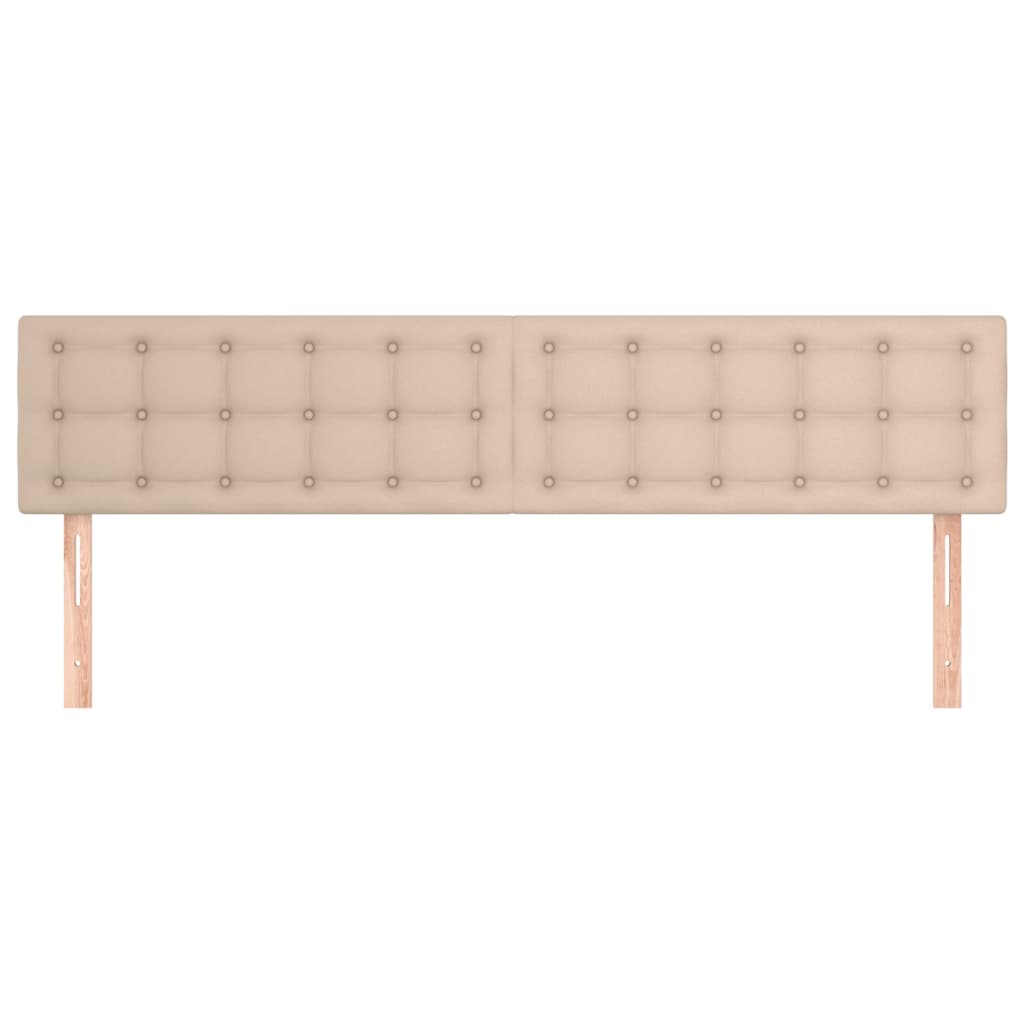 vidaXL Tăblii de pat 2 buc. cappuccino 80x5x78/88 cm piele ecologică