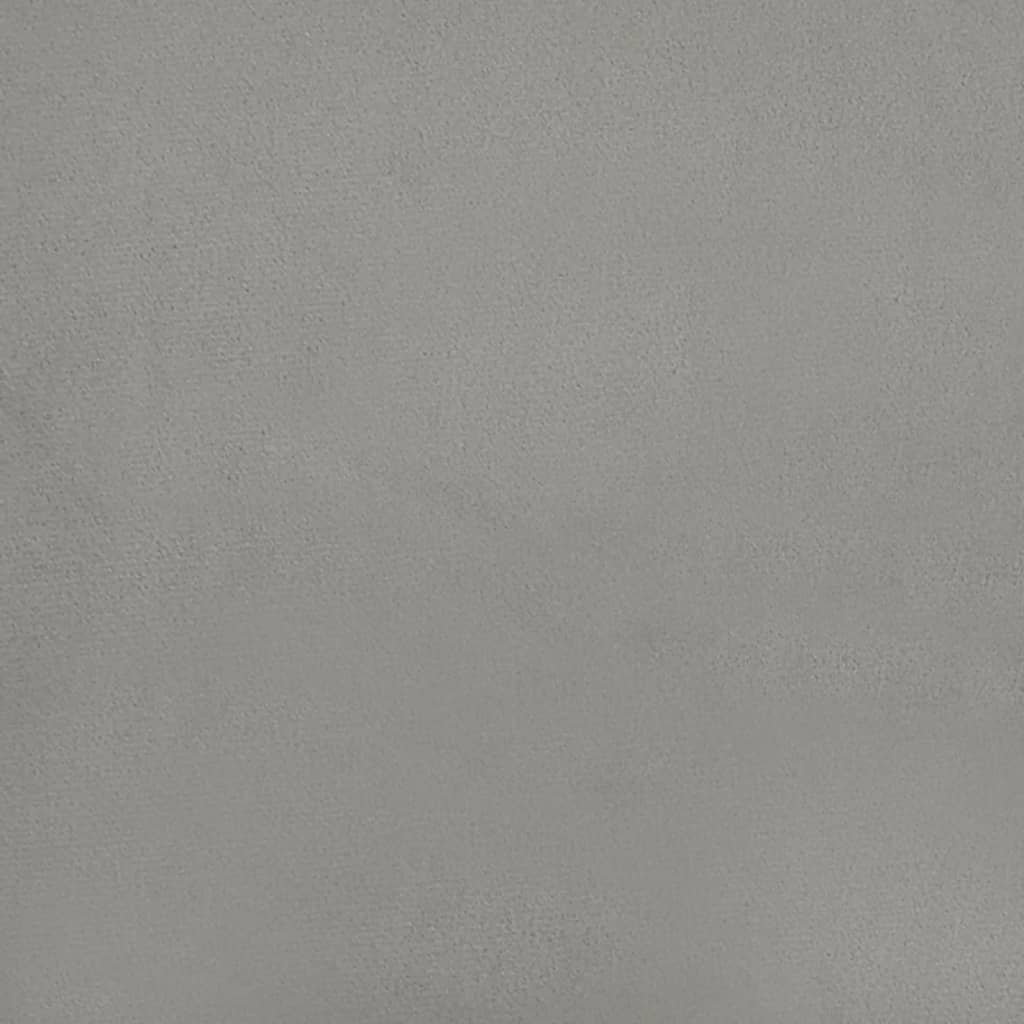vidaXL Tăblii de pat, 2 buc, gri deschis, 100x5x78/88 cm, catifea vidaXL Tăblii de pat, 2 buc, gri deschis, 100x5x78/88 cm, catifea