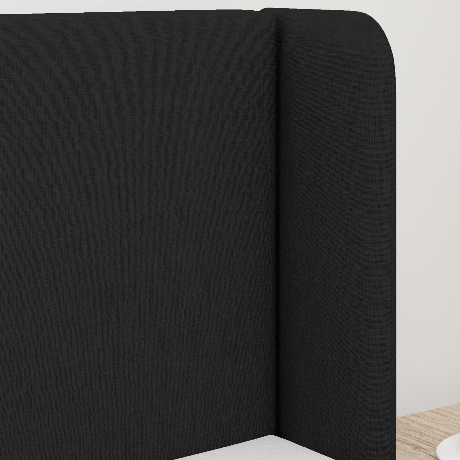 vidaXL Tăblie cap cu headboard Negru 40.5 x 4 x 40.5 cm țesătură vidaXL Tăblie cap cu headboard Negru 40.5 x 4 x 40.5 cm țesătură