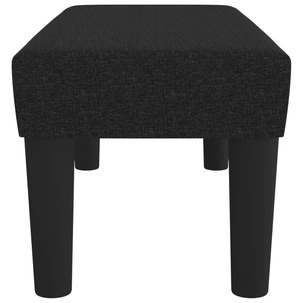 vidaXL Bancă, negru, 70x30x30 cm, textil vidaXL Bancă, negru, 70x30x30 cm, textil