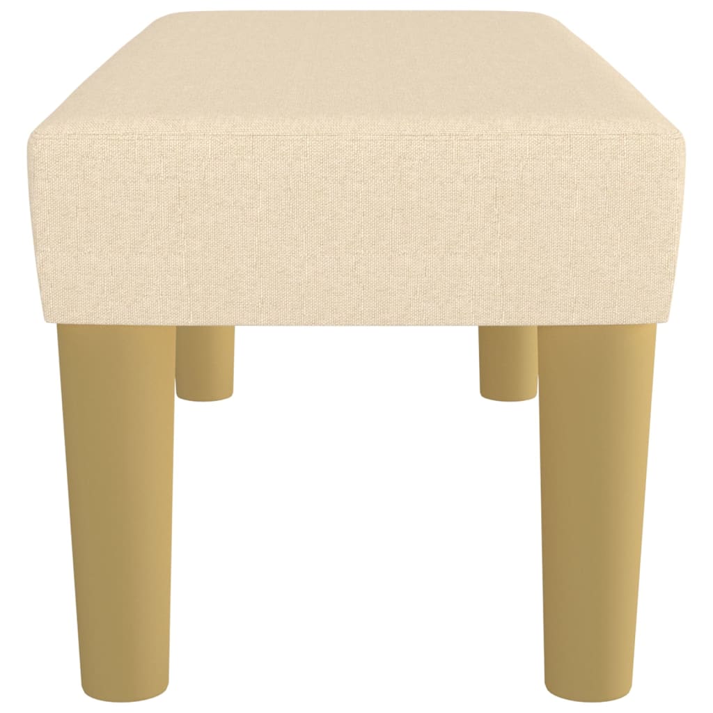 vidaXL Bancă, crem, 70x30x30 cm, textil