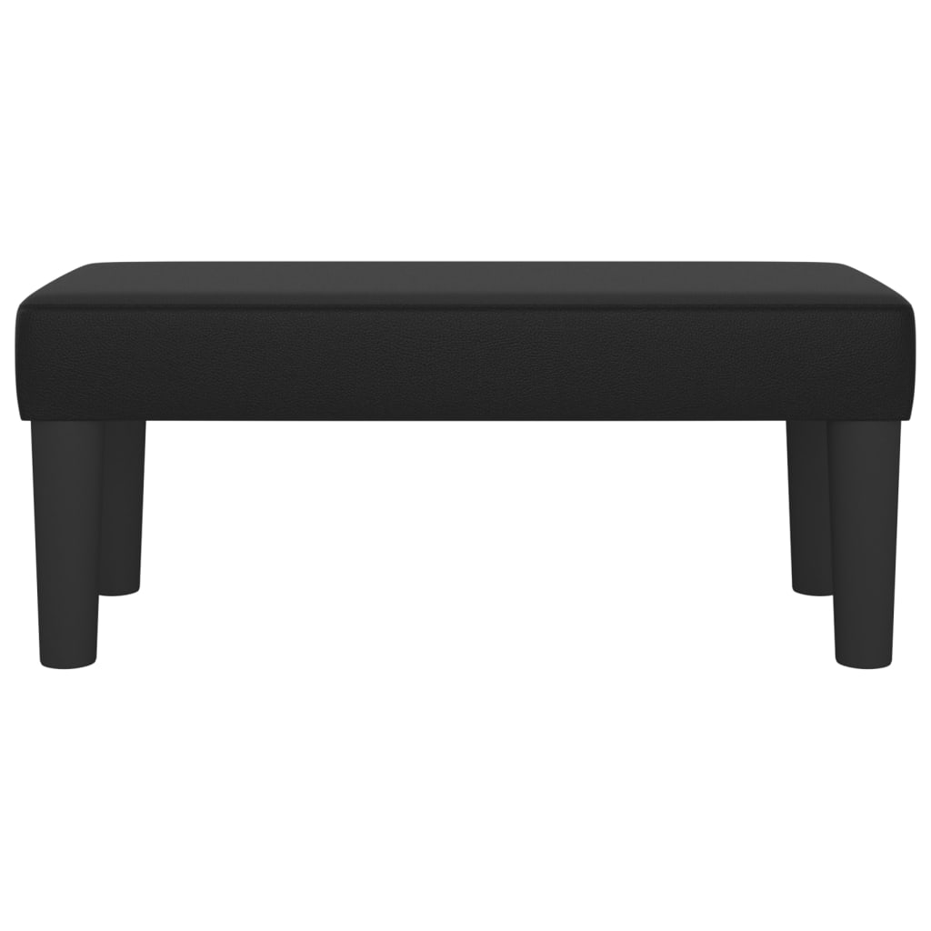 vidaXL Bancă, negru, 70x30x30 cm, piele ecologică vidaXL Bancă, negru, 70x30x30 cm, piele ecologică