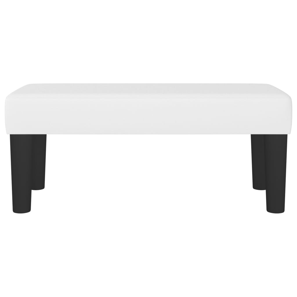 vidaXL Bancă, alb, 70x30x30 cm, piele ecologică vidaXL Bancă, alb, 70x30x30 cm, piele ecologică