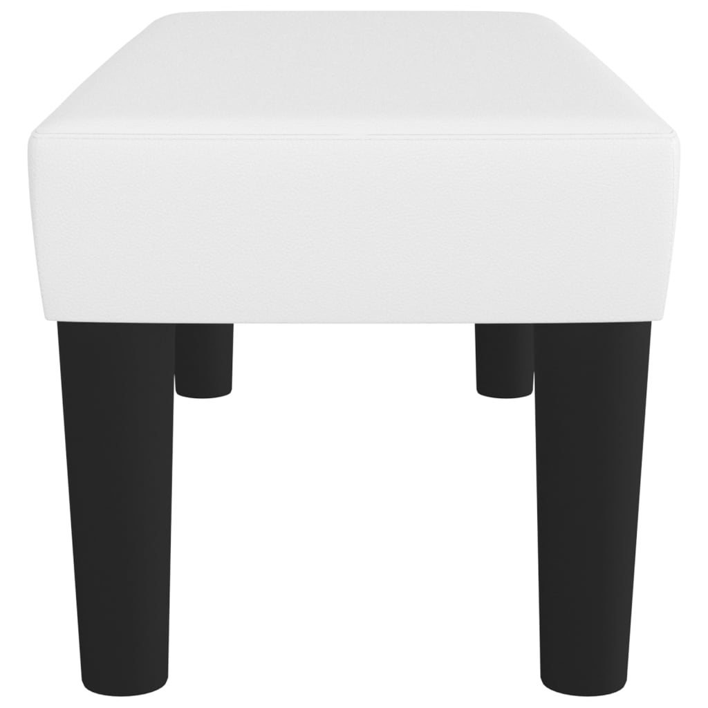 vidaXL Bancă, alb, 70x30x30 cm, piele ecologică vidaXL Bancă, alb, 70x30x30 cm, piele ecologică