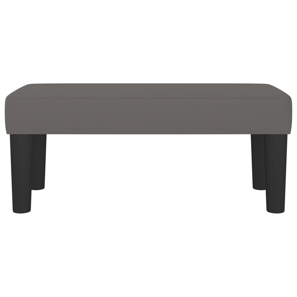 vidaXL Bancă, gri, 70x30x30 cm, piele ecologică vidaXL Bancă, gri, 70x30x30 cm, piele ecologică