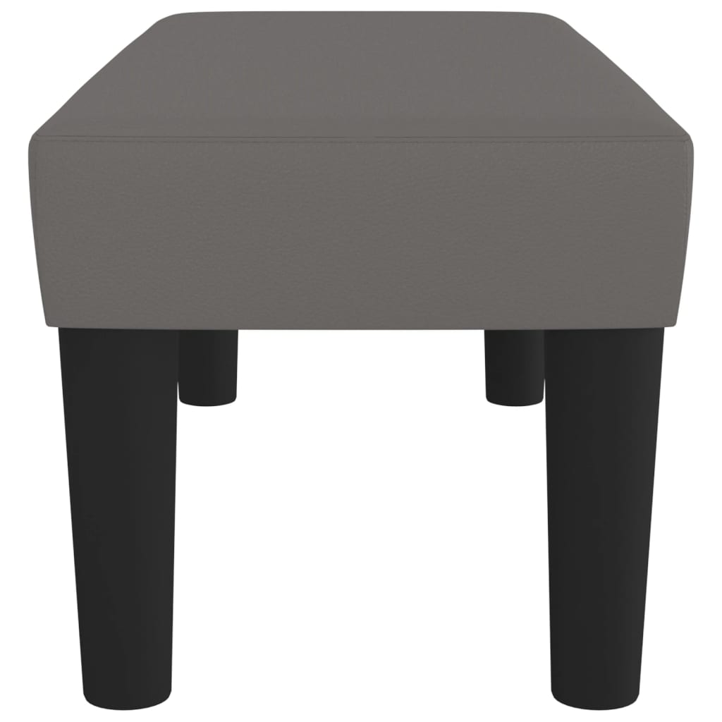 vidaXL Bancă, gri, 70x30x30 cm, piele ecologică vidaXL Bancă, gri, 70x30x30 cm, piele ecologică