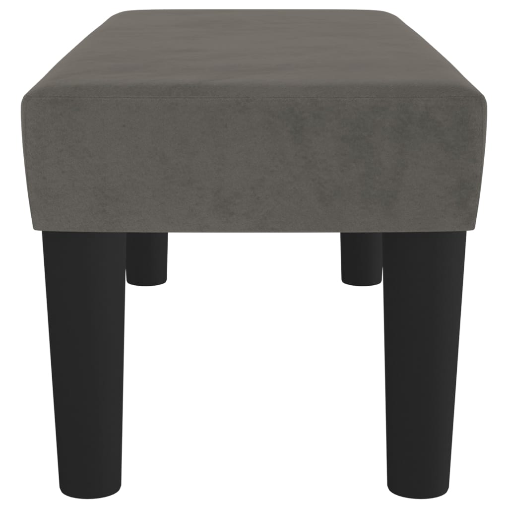vidaXL Bancă, gri închis, 70x30x30 cm, catifea vidaXL Bancă, gri închis, 70x30x30 cm, catifea