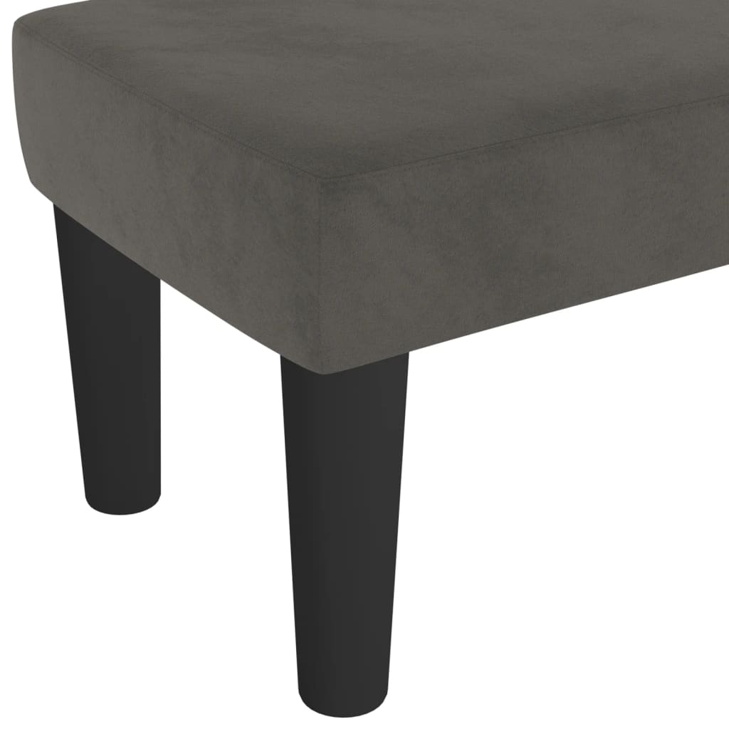 vidaXL Bancă, gri închis, 70x30x30 cm, catifea vidaXL Bancă, gri închis, 70x30x30 cm, catifea