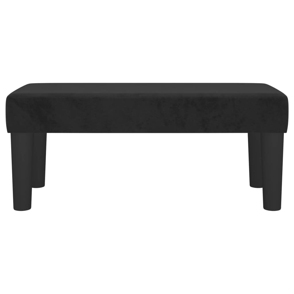 vidaXL Bancă, negru, 70x30x30 cm, textil vidaXL Bancă, negru, 70x30x30 cm, textil
