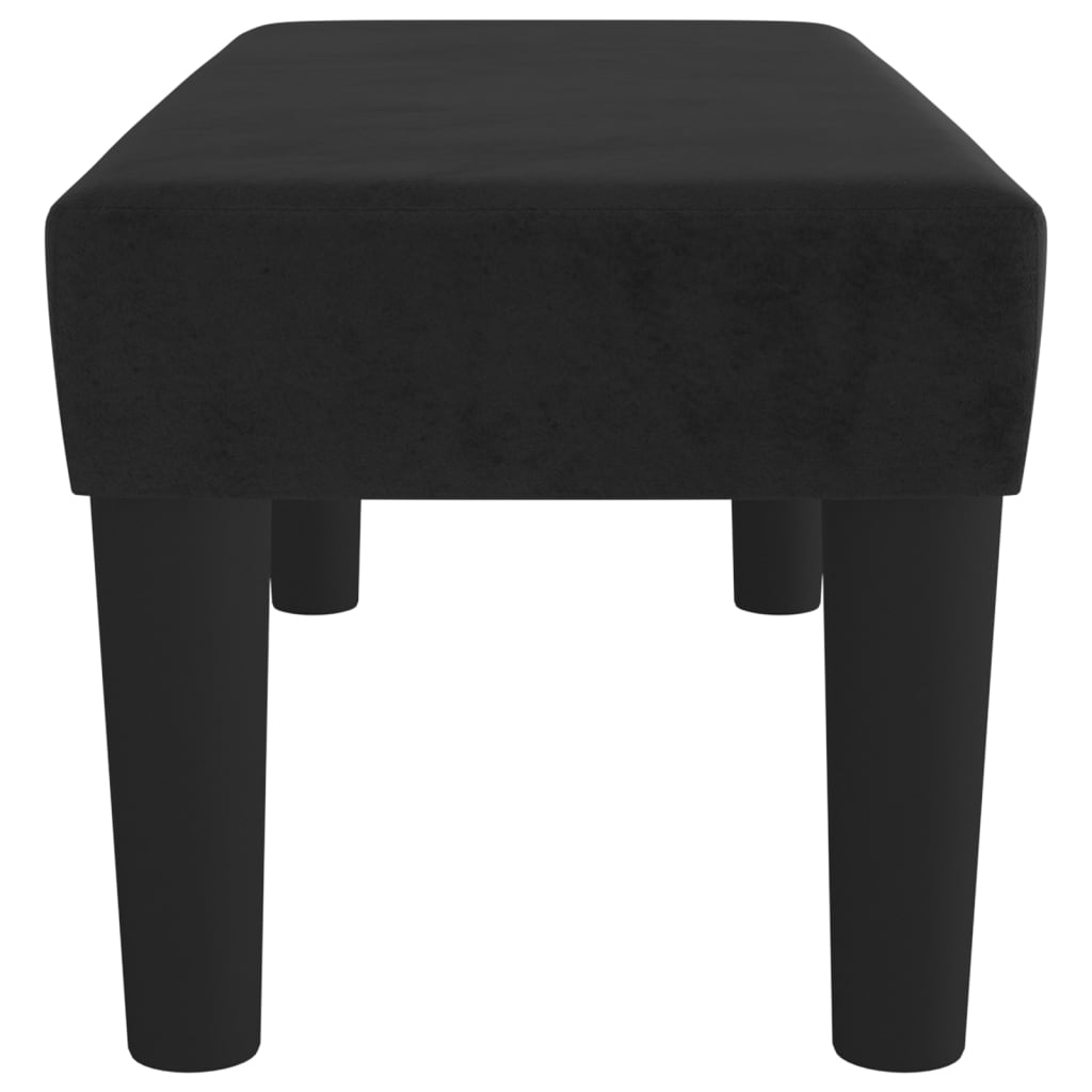 vidaXL Bancă, negru, 70x30x30 cm, textil vidaXL Bancă, negru, 70x30x30 cm, textil