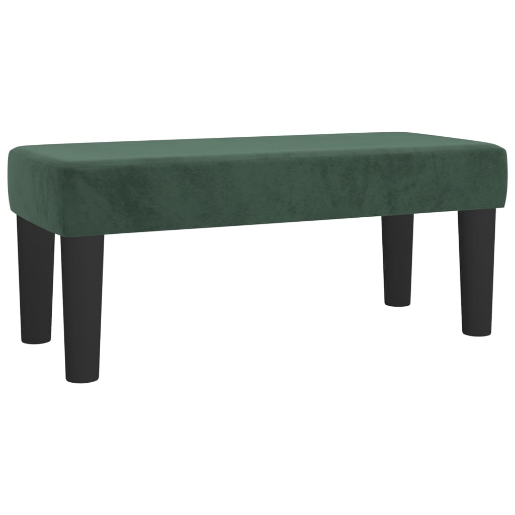 vidaXL Bancă, verde închis, 70x30x30 cm, catifea vidaXL Bancă, verde închis, 70x30x30 cm, catifea