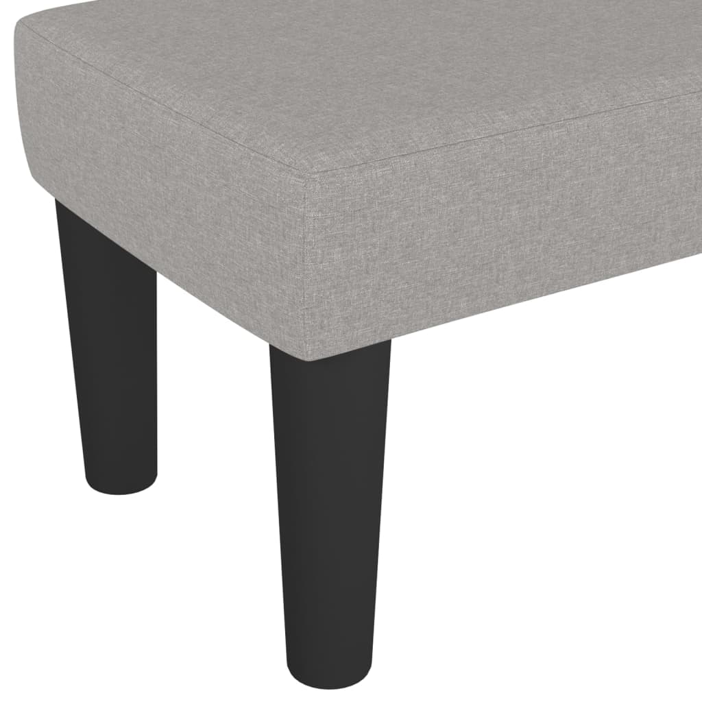 vidaXL Bancă, gri deschis, 100x30x30 cm, textil vidaXL Bancă, gri deschis, 100x30x30 cm, textil