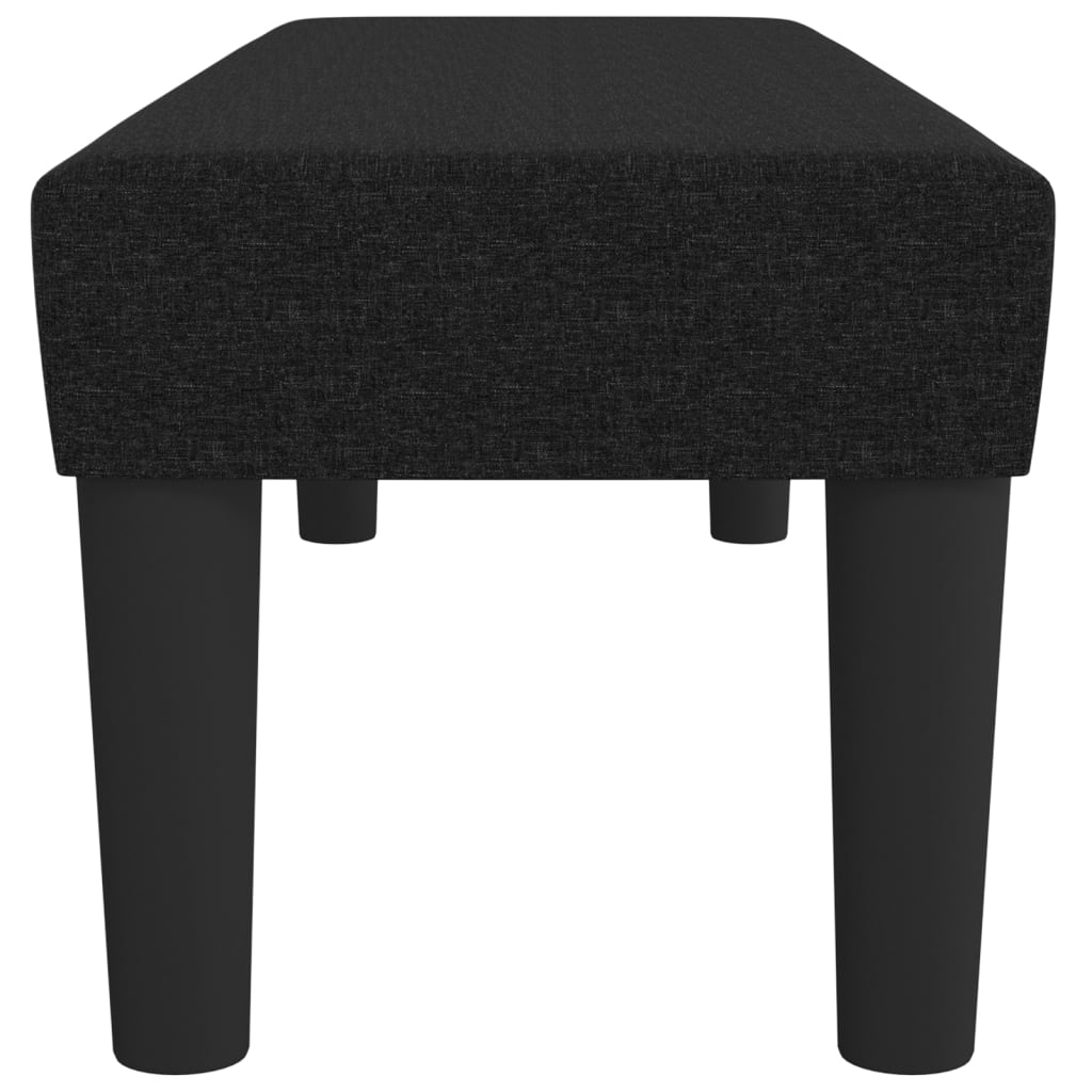 vidaXL Bancă, negru, 100x30x30 cm, textil vidaXL Bancă, negru, 100x30x30 cm, textil