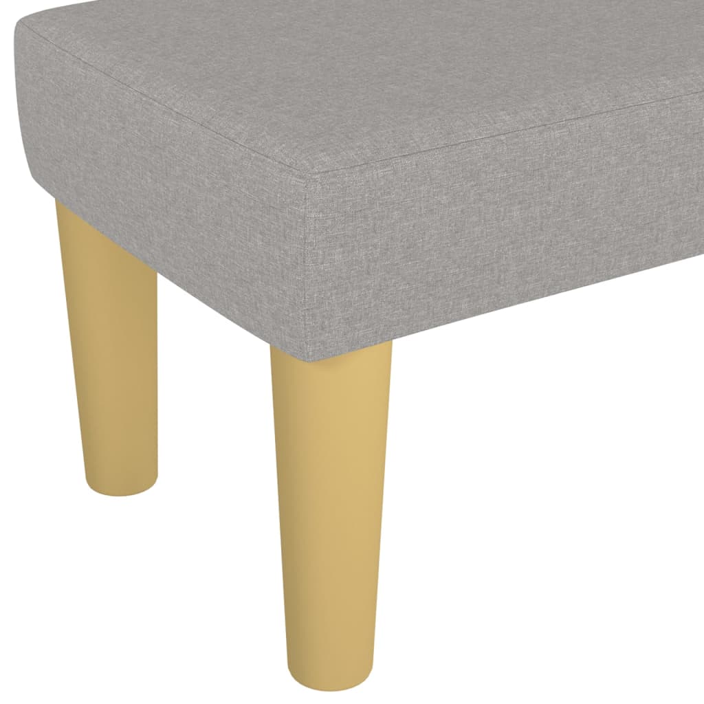 vidaXL Bancă, gri deschis, 100x30x30 cm, textil vidaXL Bancă, gri deschis, 100x30x30 cm, textil