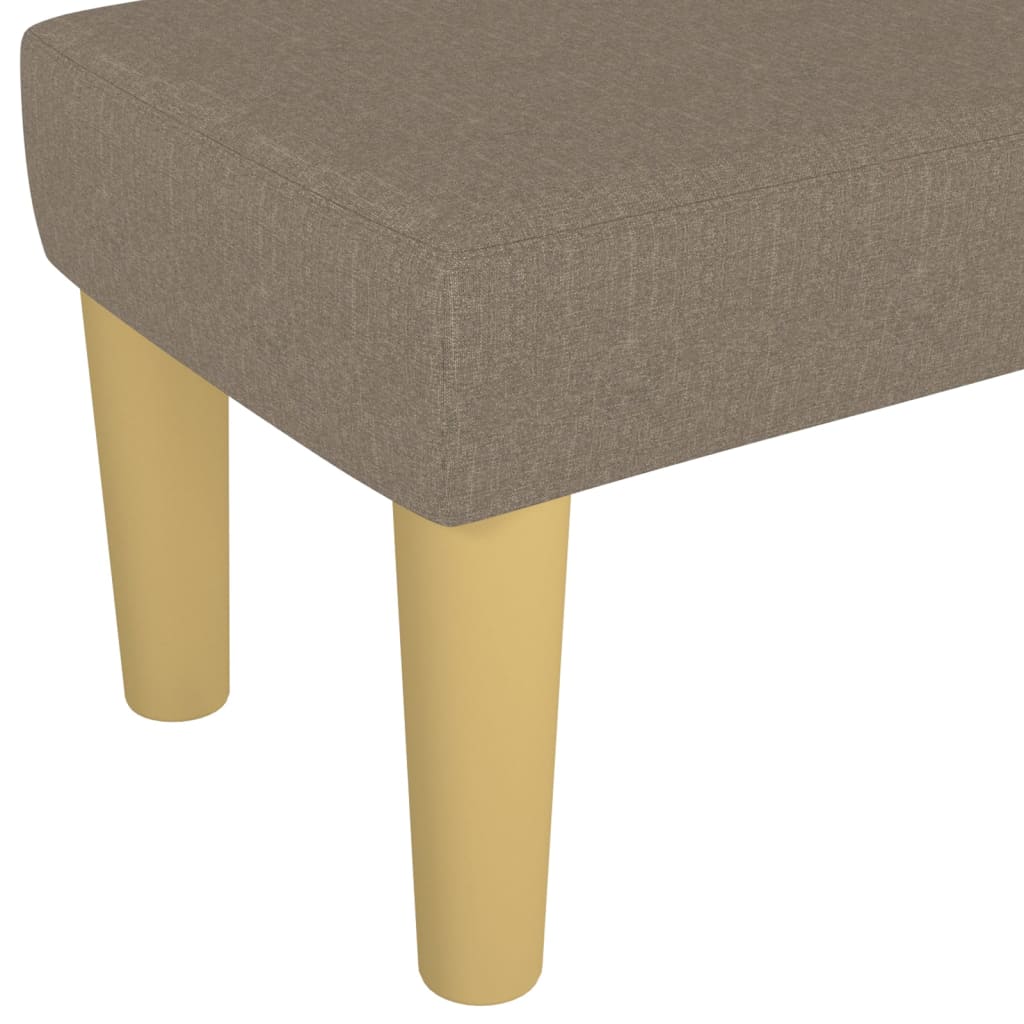 vidaXL Bancă, gri taupe, 100x30x30 cm, textil vidaXL Bancă, gri taupe, 100x30x30 cm, textil