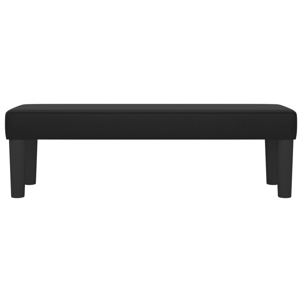 vidaXL Bancă, negru, 100x30x30 cm, piele ecologică vidaXL Bancă, negru, 100x30x30 cm, piele ecologică