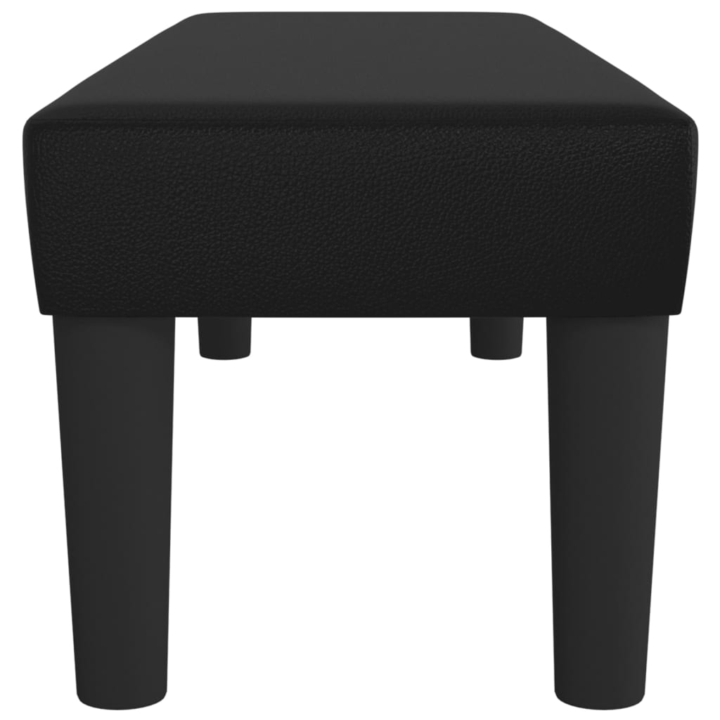vidaXL Bancă, negru, 100x30x30 cm, piele ecologică vidaXL Bancă, negru, 100x30x30 cm, piele ecologică