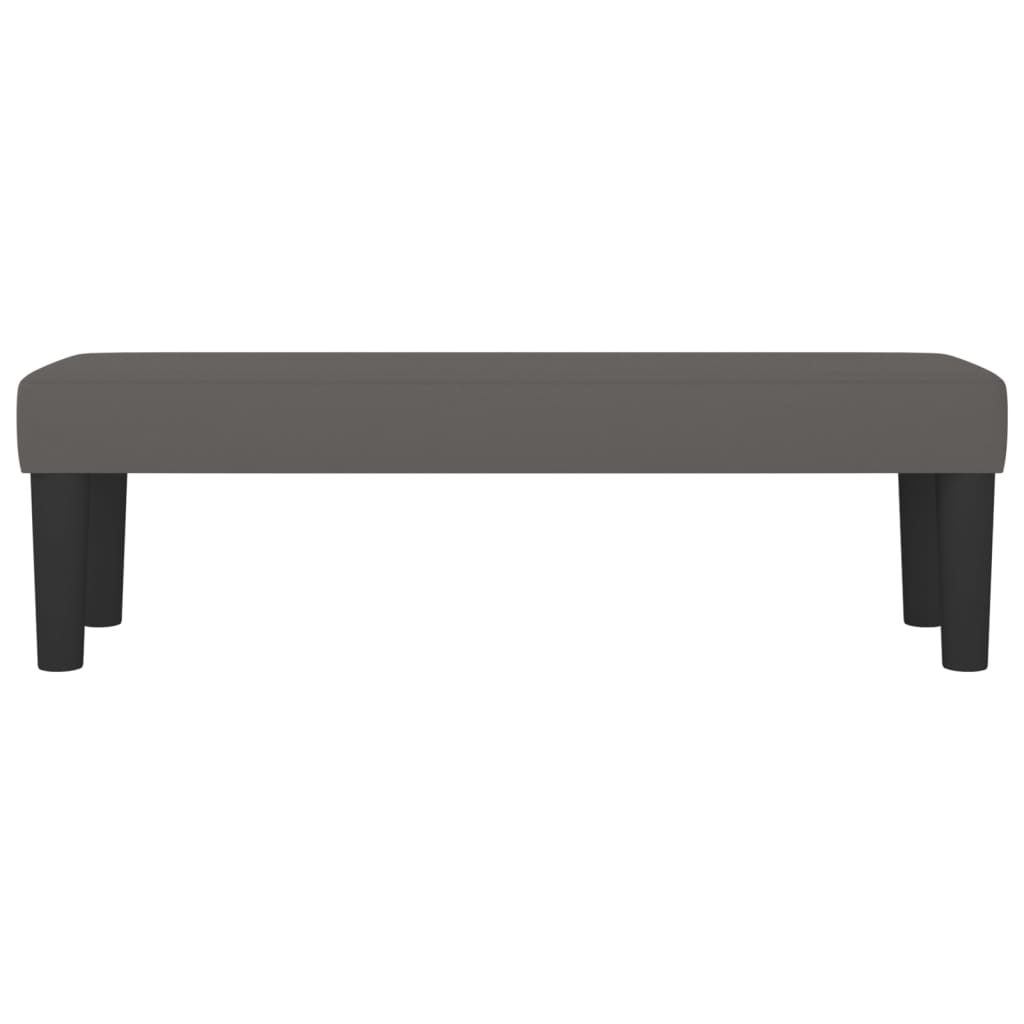 vidaXL Bancă, gri, 100x30x30 cm, piele ecologică vidaXL Bancă, gri, 100x30x30 cm, piele ecologică