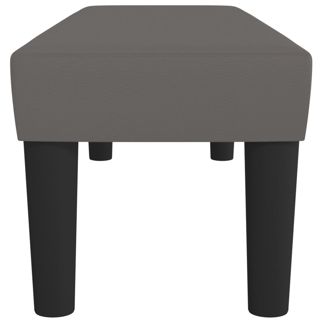 vidaXL Bancă, gri, 100x30x30 cm, piele ecologică vidaXL Bancă, gri, 100x30x30 cm, piele ecologică