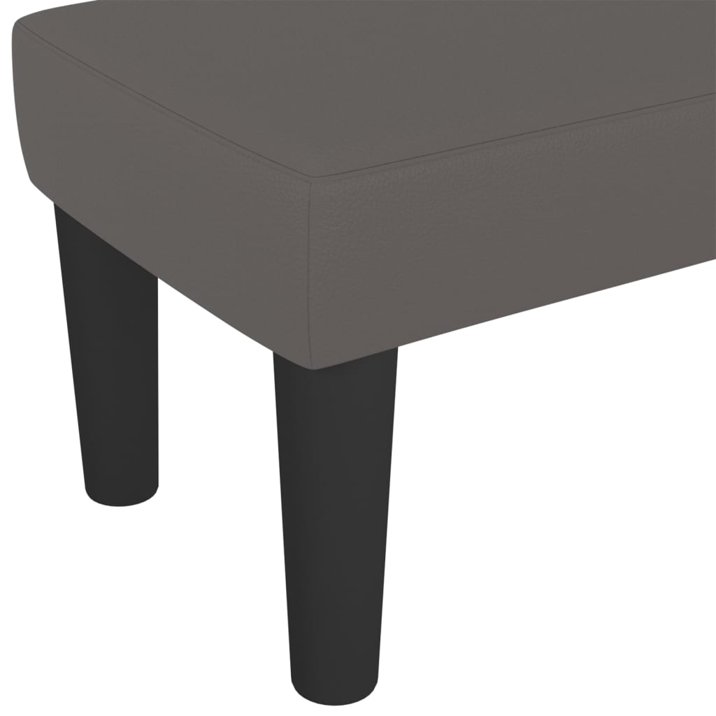 vidaXL Bancă, gri, 100x30x30 cm, piele ecologică vidaXL Bancă, gri, 100x30x30 cm, piele ecologică