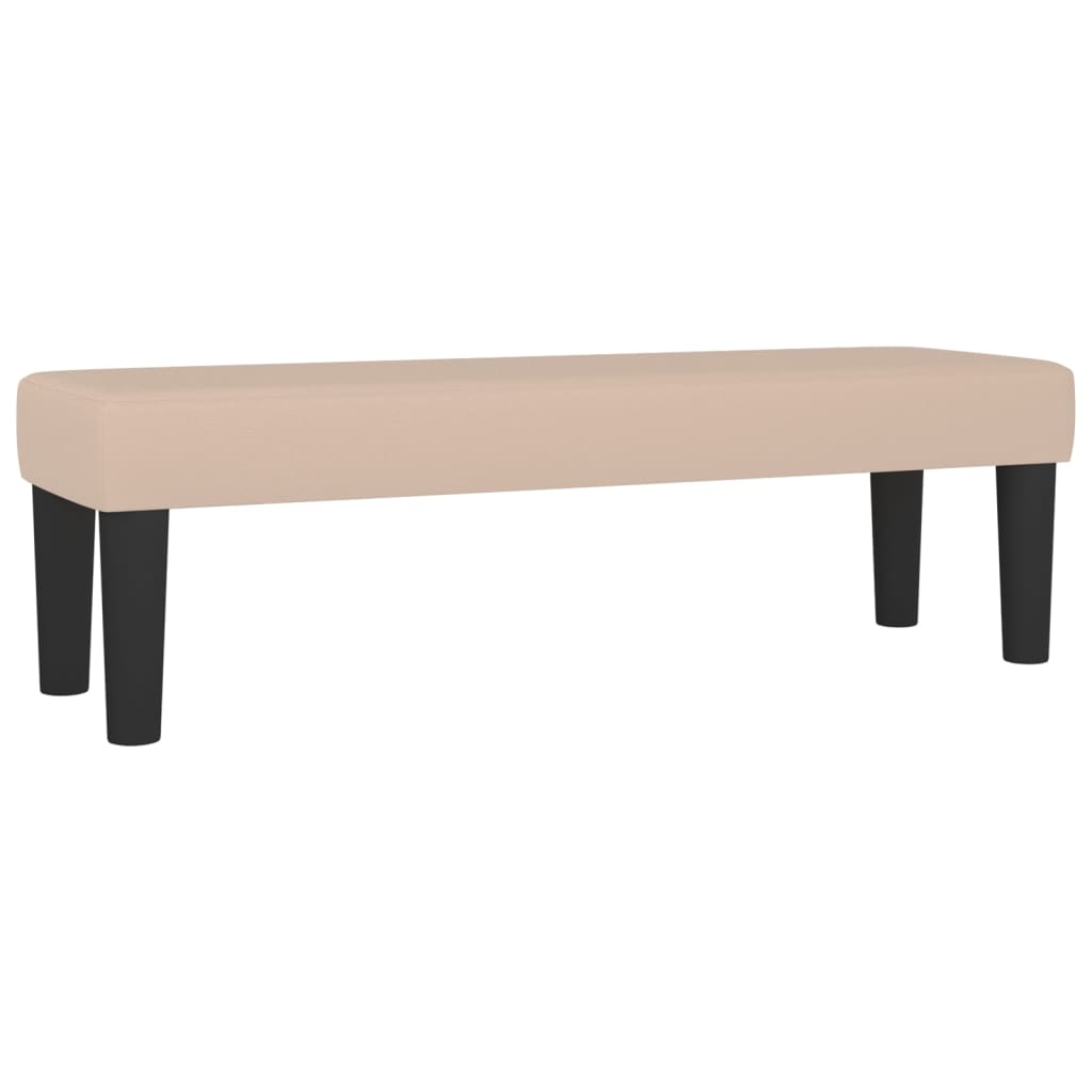 vidaXL Bancă, cappuccino, 100x30x30 cm, piele ecologică vidaXL Bancă, cappuccino, 100x30x30 cm, piele ecologică