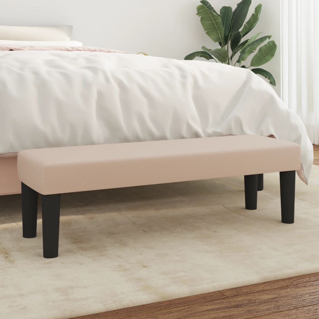 vidaXL Bancă, cappuccino, 100x30x30 cm, piele ecologică vidaXL Bancă, cappuccino, 100x30x30 cm, piele ecologică