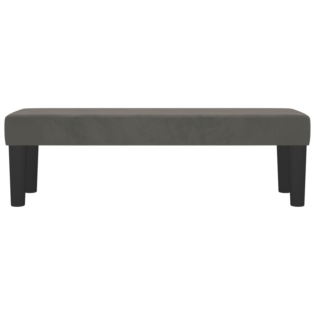 vidaXL Bancă, gri închis, 100x30x30 cm, catifea vidaXL Bancă, gri închis, 100x30x30 cm, catifea