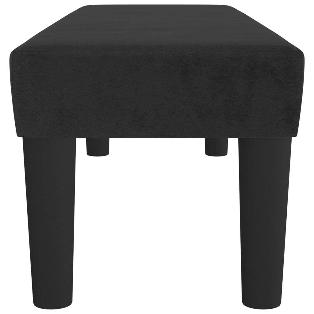 vidaXL Bancă, negru, 100x30x30 cm, catifea vidaXL Bancă, negru, 100x30x30 cm, catifea