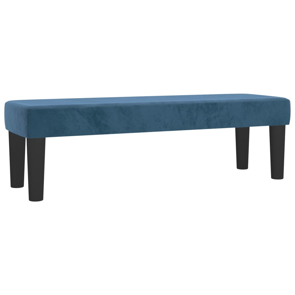 vidaXL Bancă, albastru închis, 100x30x30 cm, catifea vidaXL Bancă, albastru închis, 100x30x30 cm, catifea