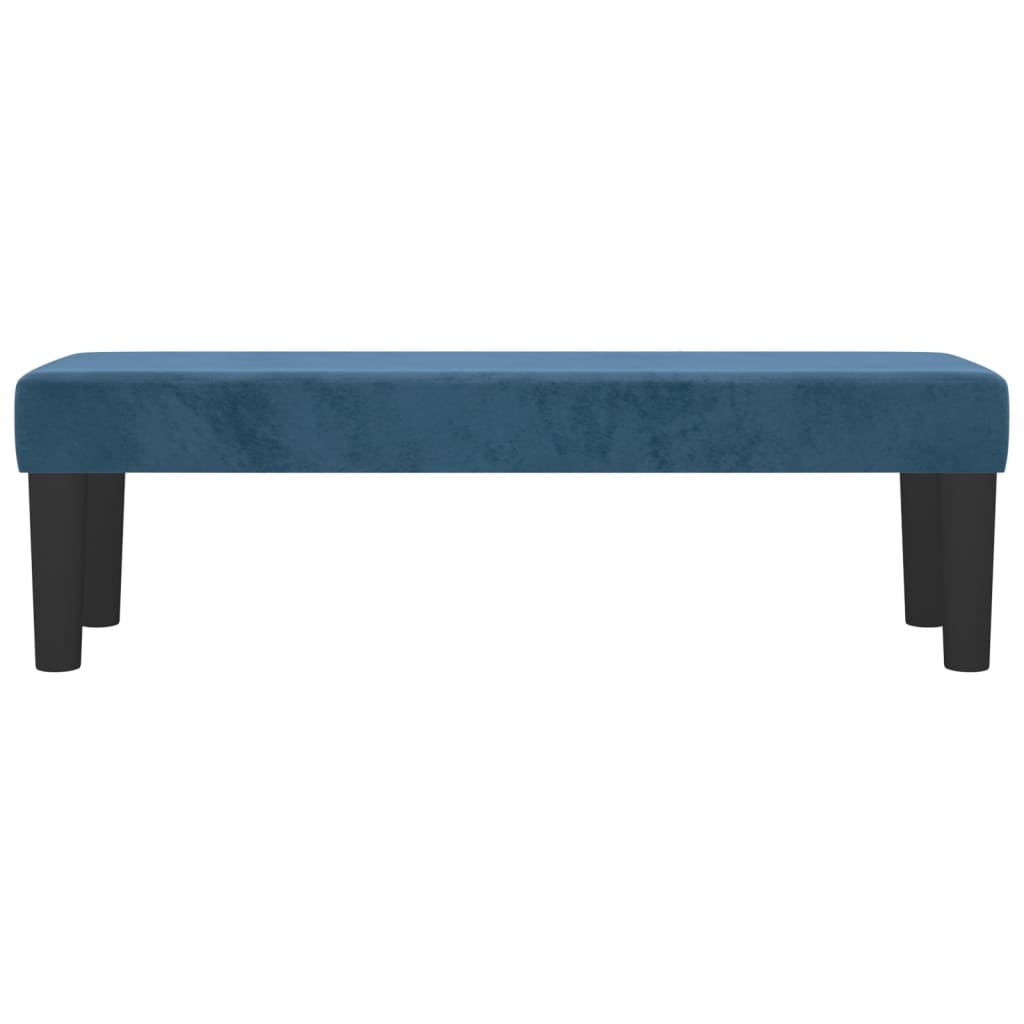 vidaXL Bancă, albastru închis, 100x30x30 cm, catifea vidaXL Bancă, albastru închis, 100x30x30 cm, catifea