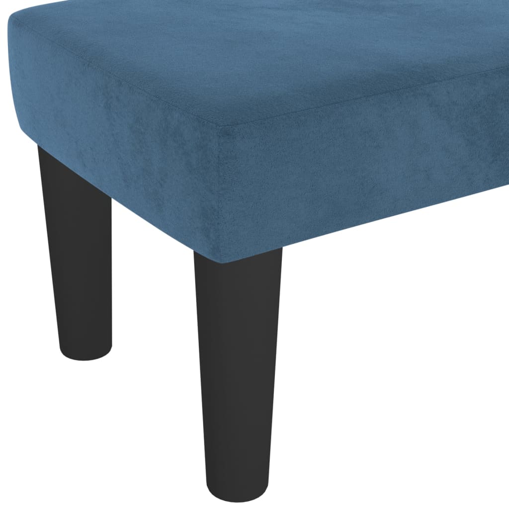 vidaXL Bancă, albastru închis, 100x30x30 cm, catifea vidaXL Bancă, albastru închis, 100x30x30 cm, catifea