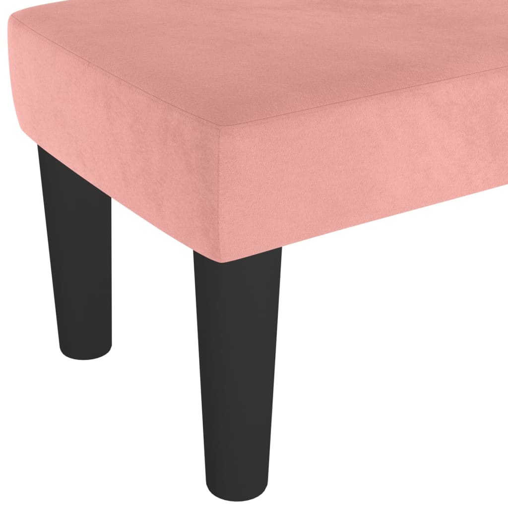 vidaXL Bancă, roz, 100x30x30 cm, catifea vidaXL Bancă, roz, 100x30x30 cm, catifea