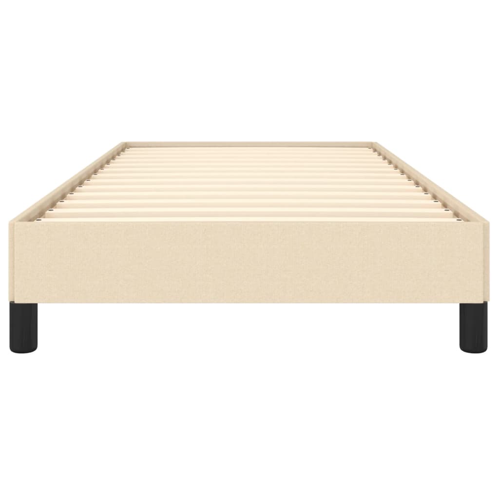 vidaXL Cadru de pat fără saltea cremă 80x200 cm țesătură