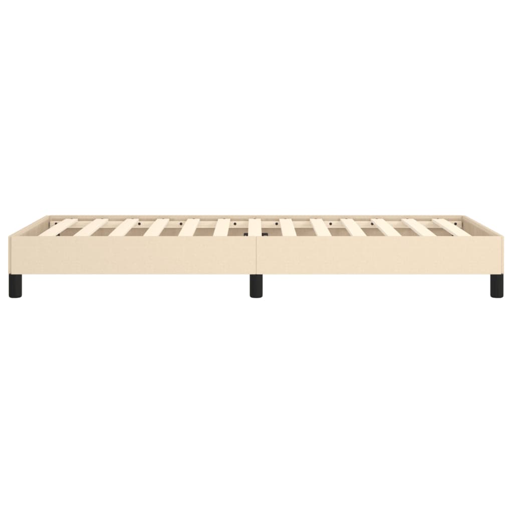 vidaXL Cadru de pat fără saltea cremă 80x200 cm țesătură
