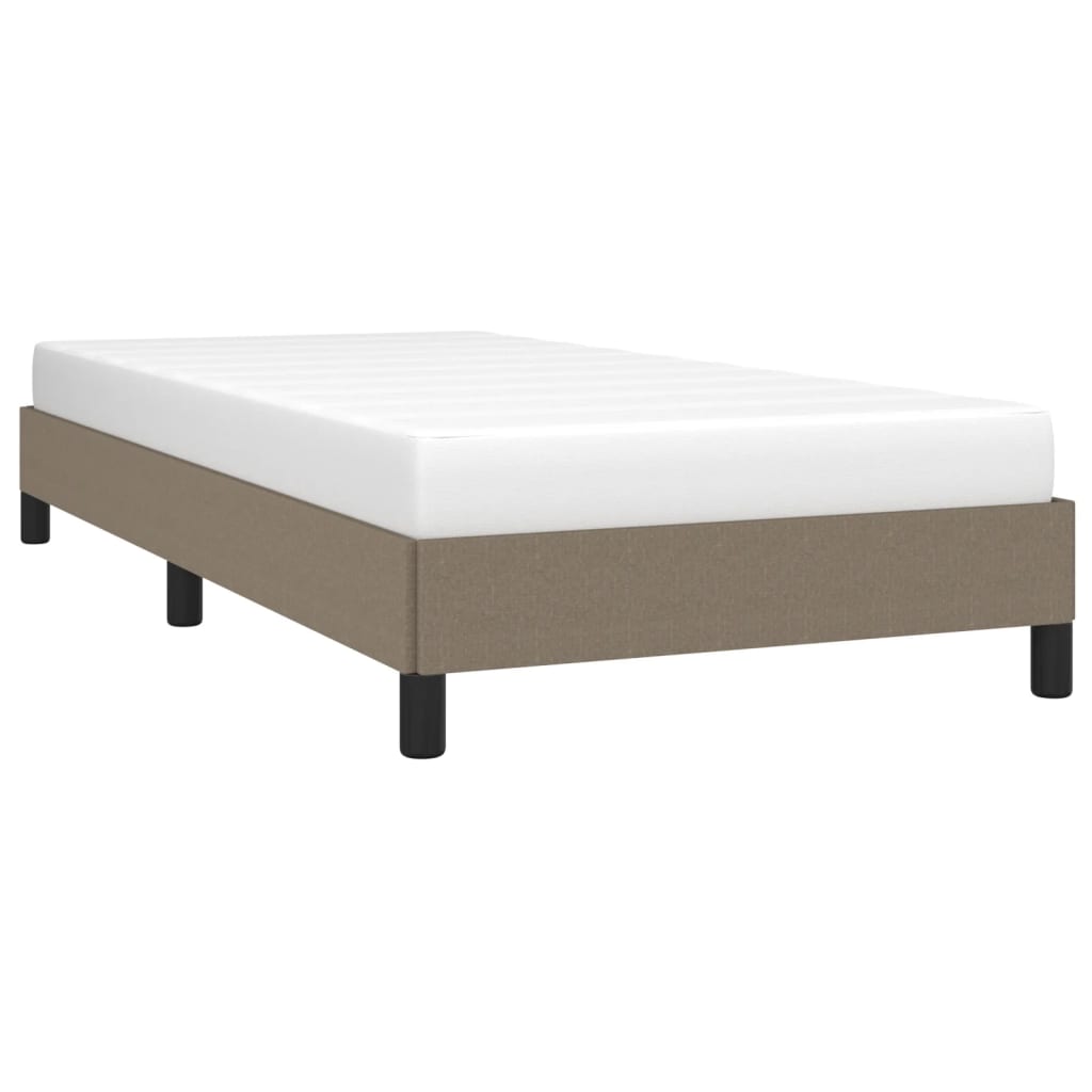 vidaXL Cadru de pat fără saltea Taupe 90x190 cm Stofa