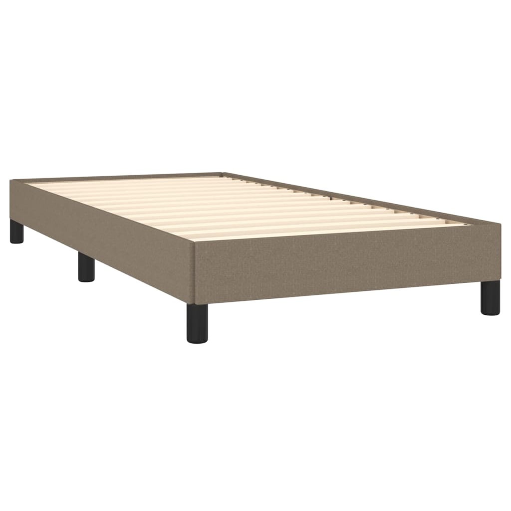 vidaXL Cadru de pat fără saltea Taupe 90x190 cm Stofa