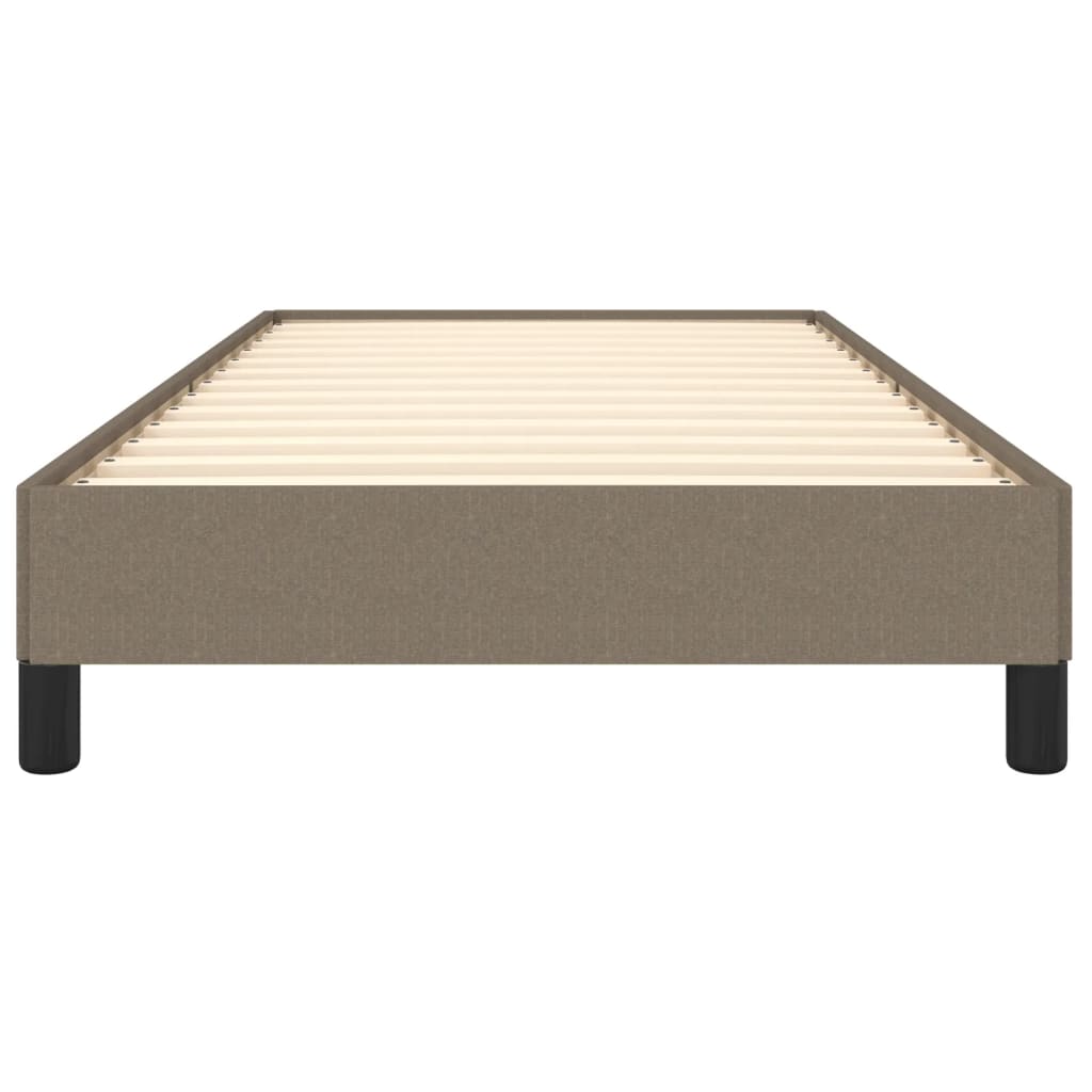 vidaXL Cadru de pat fără saltea Taupe 90x190 cm Stofa