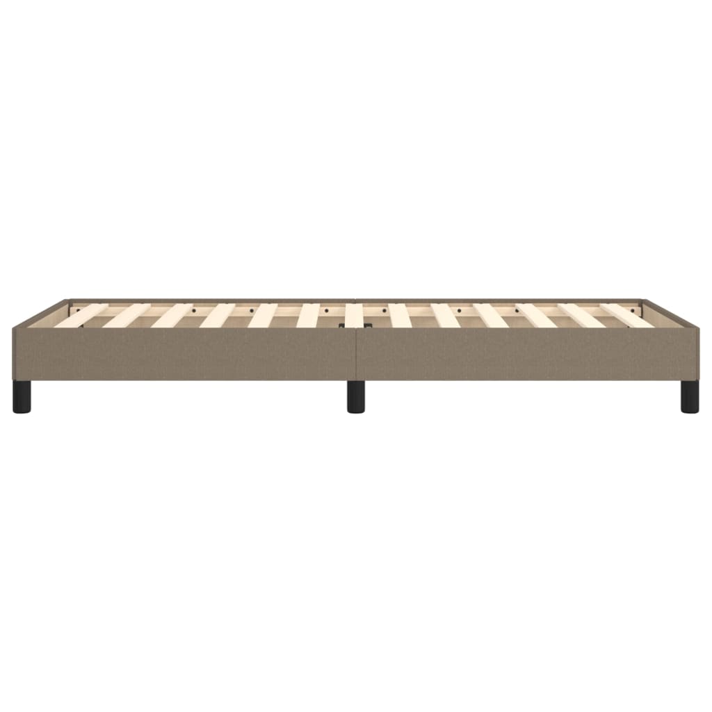 vidaXL Cadru de pat fără saltea Taupe 90x190 cm Stofa