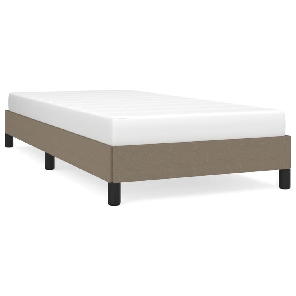 vidaXL Cadru de pat fără saltea Taupe 90x200 cm țesătură vidaXL Cadru de pat fără saltea Taupe 90x200 cm țesătură
