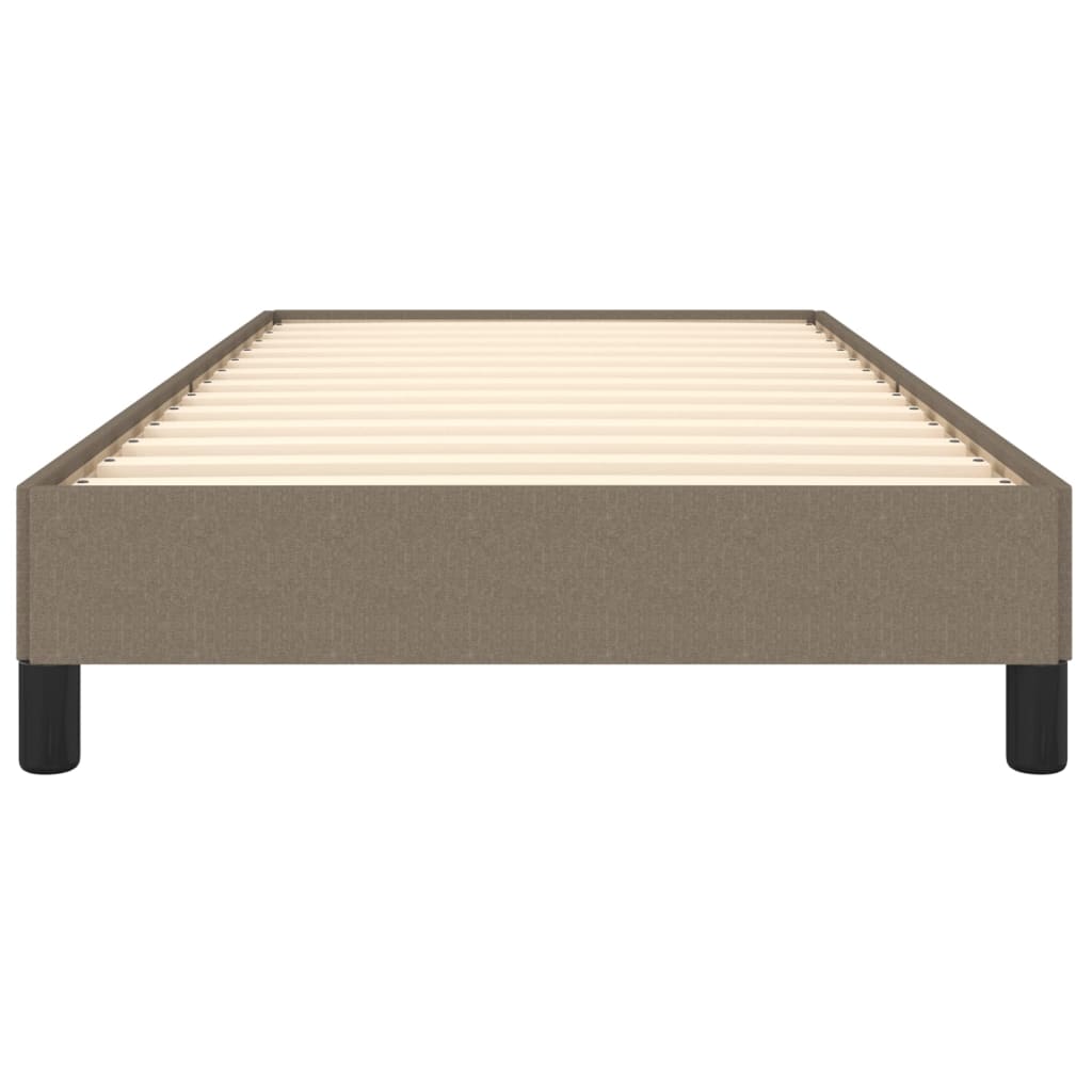 vidaXL Cadru de pat fără saltea Taupe 90x200 cm țesătură vidaXL Cadru de pat fără saltea Taupe 90x200 cm țesătură