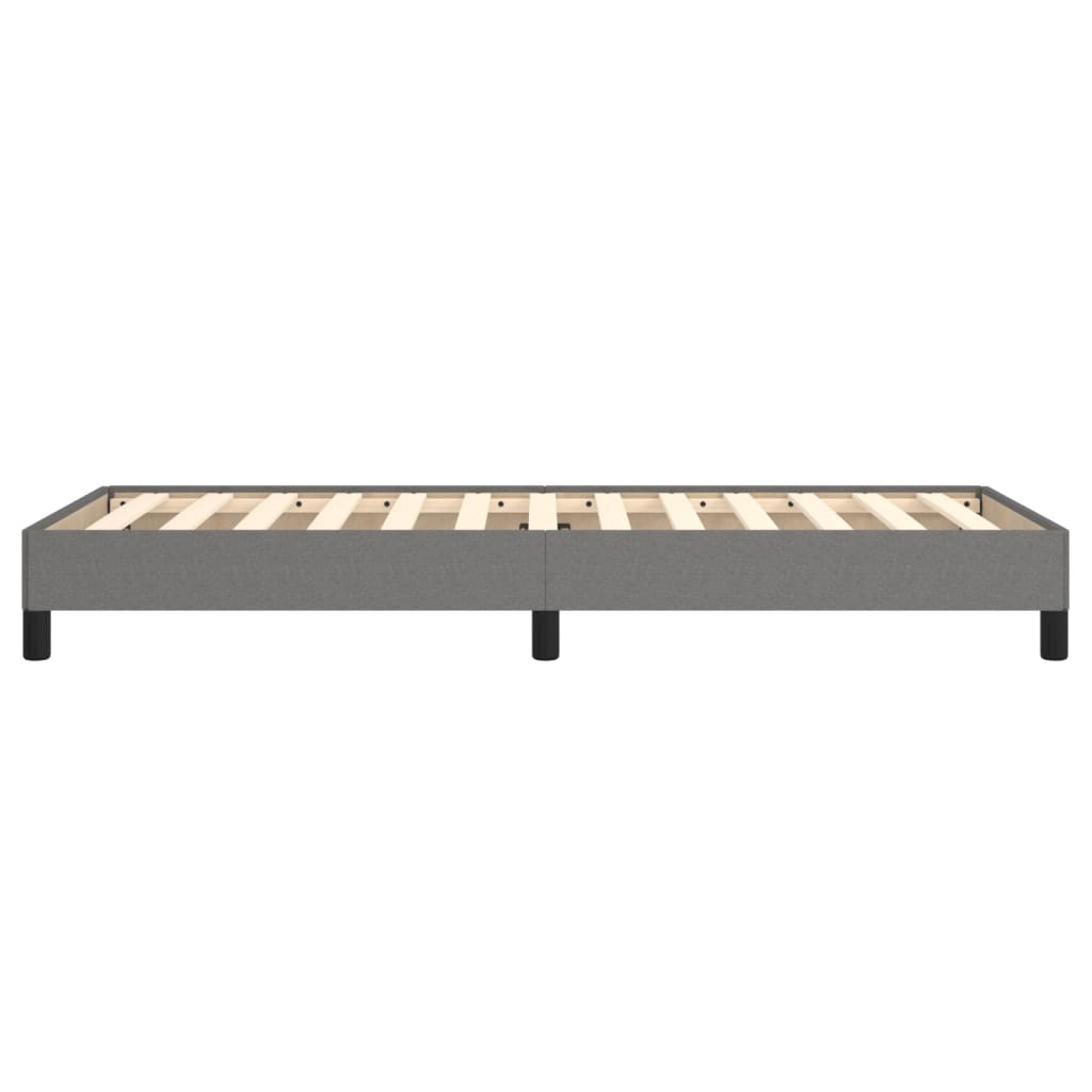 vidaXL Cadru de pat fără saltea, gri închis, 100x200 cm, textil