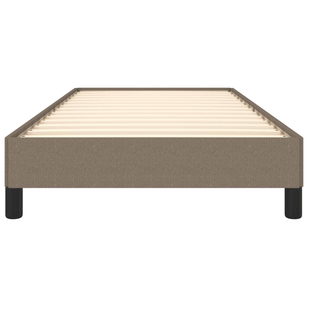 vidaXL Cadru de pat fără saltea, gri taupe, 100x200 cm, textil vidaXL Cadru de pat fără saltea, gri taupe, 100x200 cm, textil