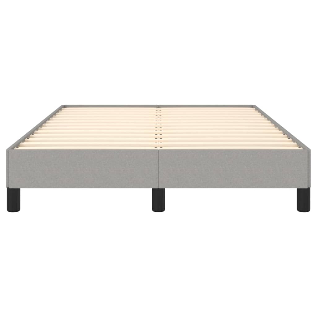 vidaXL Cadru de pat fără saltea, gri deschis, 120x200 cm, textil