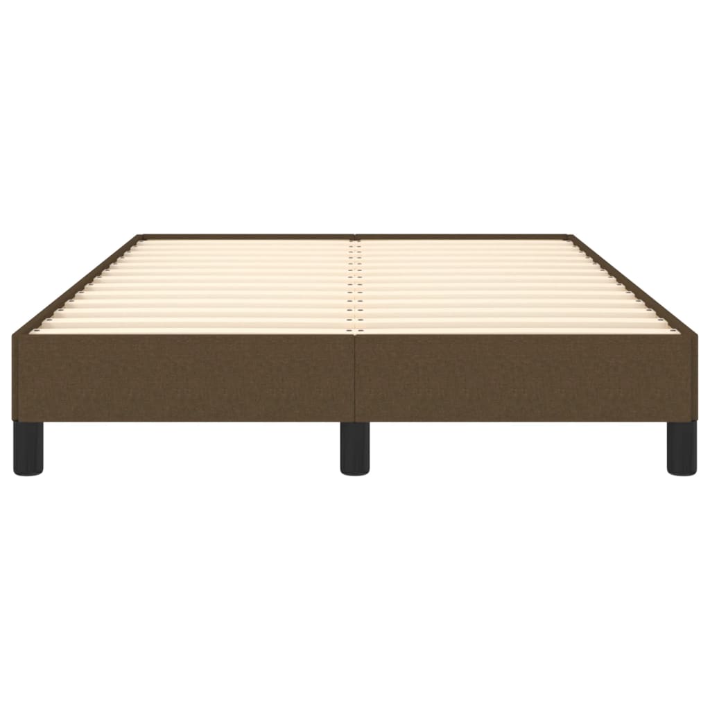 vidaXL Cadru de pat fără saltea, maro închis, 120x200 cm, textil vidaXL Cadru de pat fără saltea, maro închis, 120x200 cm, textil